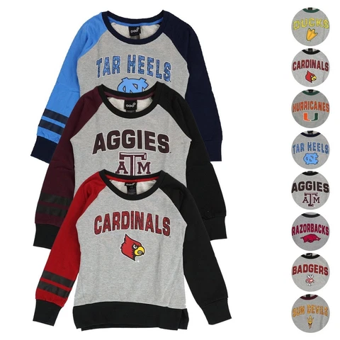 NCAA Outerstuff  "Amethyst" Crewneck Sweatshirt Collection Girls Youth (S-XL) Cover