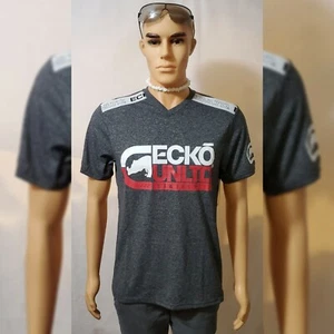 ECKO UNLTD TSHIRT MEN'S REGULAR FIT SHORT SLEEVE SIZE S RHINO ECHO LOGO BLACK  - Picture 1 of 10