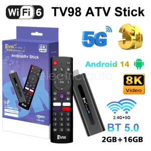 4K HD TV Stick Android 14 Dual WiFi 2.4G 5G Smart TV Box Streaming Media Player - Picture 1 of 26