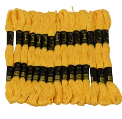 Anchor Threads Hand Embroidered Cotton Skeins Craft Stitch Stranded Cross,25 Pcs - Image 1 of 4
