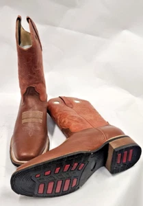 Men Genuine Leather Rodeo Western Square toe Boots Handcrafted - Picture 1 of 3