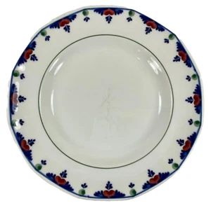 Veruschka Salad Plate Adams England Ironstone Vintage Blue Red Green Floral (O) - Picture 1 of 5