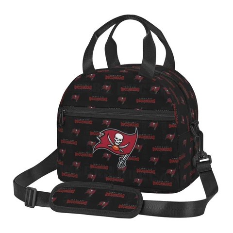 Tampa Bay Buccaneers Insulated Lunch Bag Box Thermos Cooler Hot Cold Picnic Bag Cover
