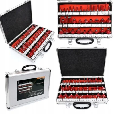 Fräsersatz HSS 35 Tlg Schaft 8mm Nutfräser Profilfräser für Oberfräse Holzfräser - Bild 1 von 4