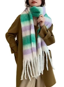Winter Women Warm Scarf Long Shawl Large Scarves Cold Weather Thicker Blanket... - Picture 1 of 4