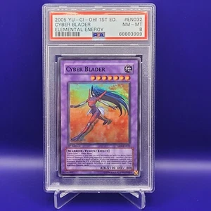 Cyber Blader PSA 8 Super Rare 1st Edition EEN-EN032 ~ YuGiOh Card  - Picture 1 of 4
