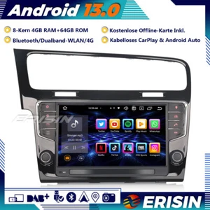 64GB DAB+Android 14 Autoradio GPS CarPlay OBD2 SWC 8-Kern für VW GOLF VII/7 Navi - Bild 1 von 21