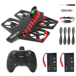 Holyton HT40 2 IN 1 Kids Drone 3D Flips Headless Mode RC Quadcopter Airplane - Picture 1 of 11