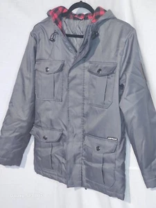 Airwalk Mens/Boys Jacket Sz Small Lots Of Pockets 23" Armpit-armpit 29" LONG - Picture 1 of 24