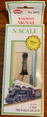 Vintage Model Power N Scale #8572 Railroad Signal with 4 way  Switch NIP - Image 1 of 2