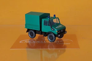 Wiking 037404 Unimog U 1700 Polizei minzgrün 1:87 NEU - Bild 1 von 2