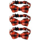  3 Count Christmas Dog Stocking Stuffers Collars for Puppies Pet Holy Bow Tie