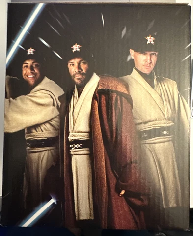 2023 HOUSTON ASTROS STAR WARS JEDI TRIPLE BOBBLEHEAD 6/13/23 SGA PEÑA In Stock Cover