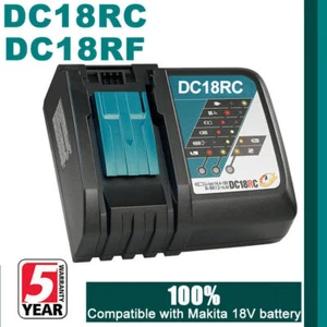 DC18RC DC18RD Schnellladegerät für Makita 18V Li-Ion All Akku BL1860 BL1830 DE - Bild 1 von 14