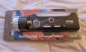 NEW Jeep Radio Flashlight Fluorescent Lantern JXF65 AM FM Battery Operated Light - Picture 1 of 6