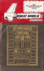 Reheat Models Photo-Etch P.38 J/L Lightning for Hasegawa 1/48 Scale Model Kit - Picture 1 of 1