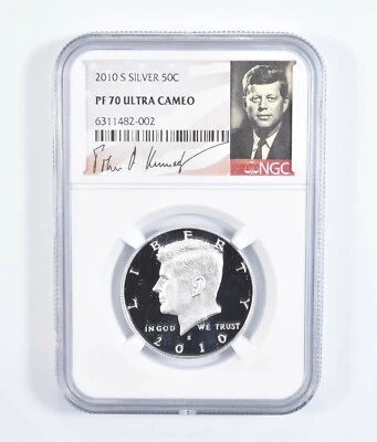 2010-S SILVER Kennedy Half Dollar PF70 UCam - NGC Special Label - Image 1 of 4