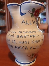Anfora Ceramica L'Aquila Sisma Souvenir Ristorante Tre Marie (made by Castelli)