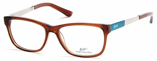 Candies Designer Reading Glasses CA0132 050 Crystal Translucent Brown 54 mm Blue