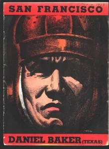 Sports Pub: University of San Francisco vs Daniel Baker of Texas NCAA Footbal... - Picture 1 of 1