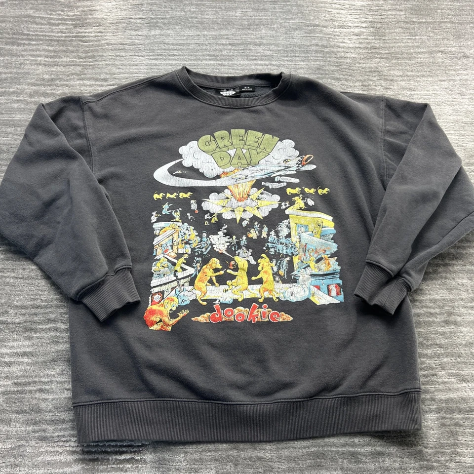 Green Day толстовка размер M взрослых Dookie американский рок группы пуловер черный - Изображение 1 из 4