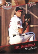 2001 Williamsport Crosscutters JEFF DUTREMBLE PIRATES MULTI AD SPORTS biddeford