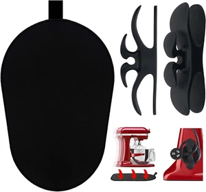 Sliding Mat for Kitchenaid Mixer with 2 Black Kitchen Accessories, Mover Slider - Picture 1 of 12