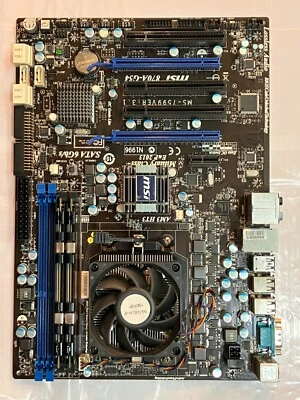 Placa madre para juegos MSI 870A-G54 con AMD Phenom II X4 840 y 4 GB DDR3 1333 MHz Foto 1 de 4