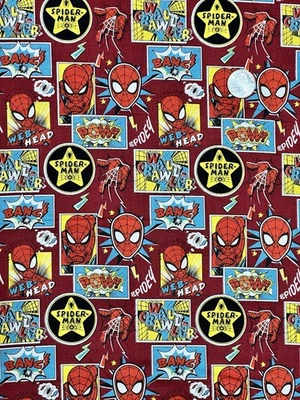 Marvel Camelot Fabrics Spiderman Outside The Box Cotton Fabric BTY - Image 1 of 3
