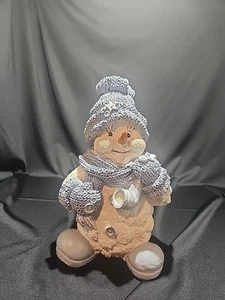 Muñeco de nieve Snow Buddies con pipa Encore Group 11" de alto #94101 - Imagen 1 de 10