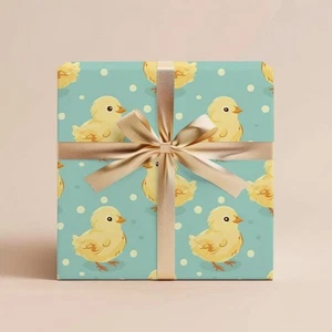 Chicken Farm Wrapping Paper Roll, Cute Farm Animal Gift Wrap for Birthday - Picture 1 of 4