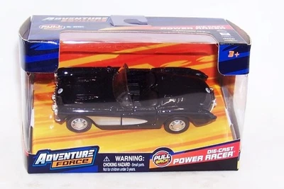 1:32 MAISTO WALMART ADVENTURE FORCE 1957 CHEVROLET CORVETTE POWER RACER BLACK - Image 1 of 4