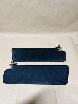 1963-1964 Chevy Impala SS Sun Visors Pair OEM Original BLACK 5718796 Genuine - Image 1 of 4
