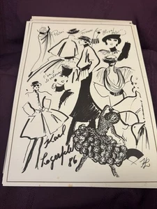 Karl Lagerfeld Runway Fashion Show Kit Fall 1986 Photos Photography Invitation - Picture 1 of 17