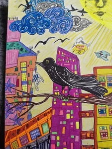 Original Naive Art Outsider Art Signed - Picture 1 of 2