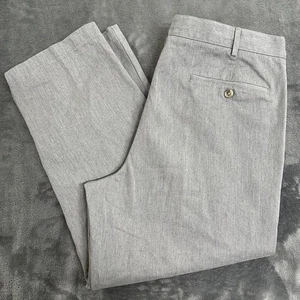 Lands' End Herren 38 x 26 traditionelle Passform gerade flache Vorderseite Chino Hose grau verändert - Bild 1 von 17