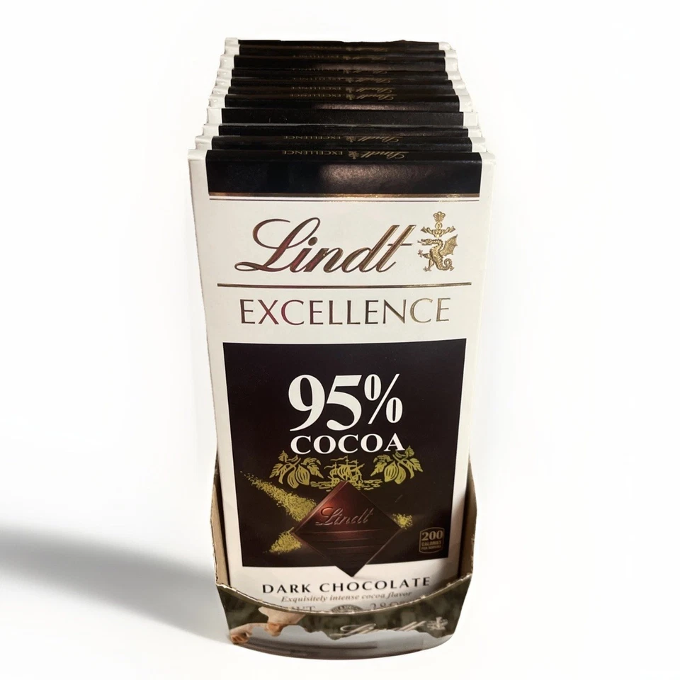 Barra de chocolate negro Lindt Excellence con 95 % cacao (paquete de 11) 2,8 oz cada una Foto 1 de 4