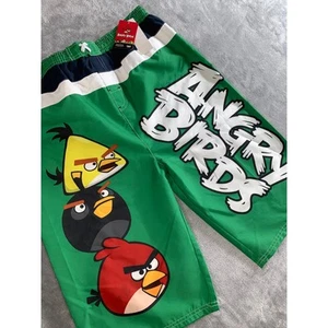 Angry Birds Swim Trunks Boys XL 18/20 Green NWT UPF 50 - Picture 1 of 9