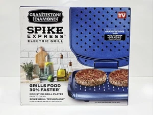 Granitestone Diamond Blue Ultra-Durable Non-Stick Spike Express Electric Grill - Picture 1 of 3