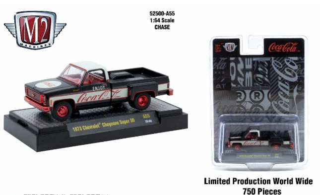 M2 Machines Coca-Cola Release A55 1973 Chevrolet Cheyenne Super 30 CHASE - Image 1 of 1