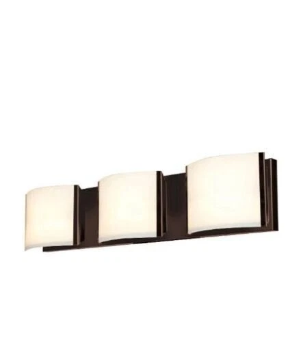 Access Lighting Nitro 2 3 Light 25-3/16" Bathroom Vanity Light 62293-BRZ/OPL - Image 1 of 4
