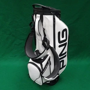 Ping Hoofer Tour White / Black Golf Stand Bag w/ Raincover *READ* - Picture 1 of 6
