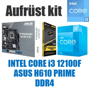 PC Bundle kit de actualización juego oficina set Intel Core i3 12100F + placa base + RAM DDR4 - Imagen 1 de 9