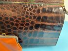 Vintage Alligator Purse  No Tags With Attached Coin Purse