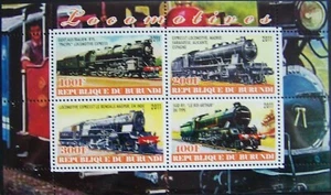 Rep. du Burundi 2011 - Block Trains MNH - Picture 1 of 1