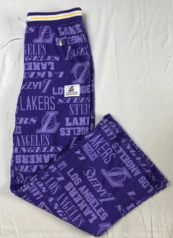 NBA Men's Pajama Pants Los Angeles Lakers Sleepwear Bottoms Purple Size M Cover