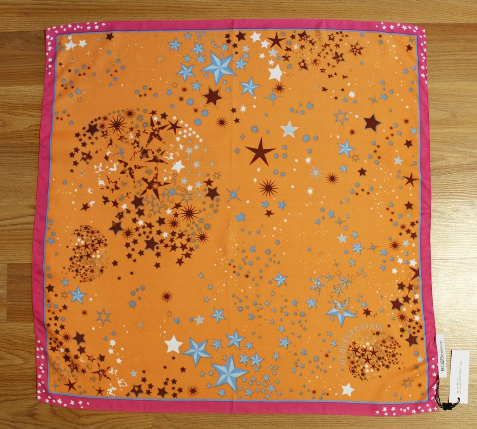 Nueva bufanda bandana cuadrada BCBGeneration Starburst 24" nueva con etiquetas #BC729 Foto 1 de 1