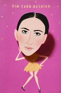 Kim Carb-Dashian offene Geburtstagsgrußkarte & Umschlag, Humor, nagelneu - Bild 1 von 1