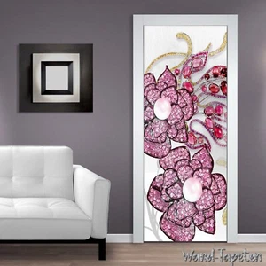 Papel Pintado Puerta Autoadhesivo Mural Puerta Póster 3D Flores Tridimensionales 1427 - Imagen 1 de 2