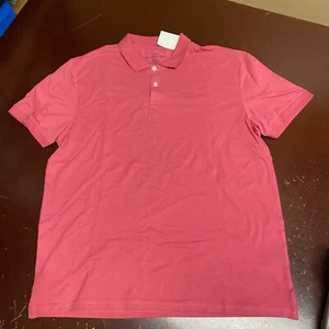 H&M Mens Pink Lable of Graded Goods Short Sleeve Collared Polo Shirt Size Large - Picture 1 of 3